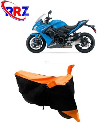 RRZ Waterproof Two Wheeler Cover for Suzuki(GSX S1000F, Black, Orange)