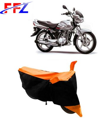 FFZ Waterproof Two Wheeler Cover for Suzuki(Zeus, Black, Orange)