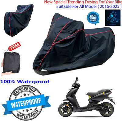 OliverX Waterproof Two Wheeler Cover for Ather(450 X, Black)