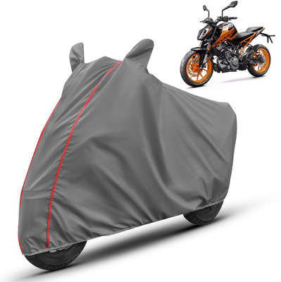 AUTOMOZEXO Waterproof Two Wheeler Cover for Universal For Bike(Duke 200, Grey)