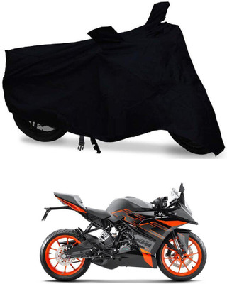 DeepShakshi AUTOMOTIVE Waterproof Two Wheeler Cover for KTM(RC 200, Black)