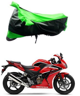 Ascension Two Wheeler Cover for Honda(CBR300R, Green, Black)