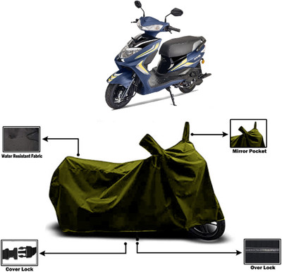 Amexride Two Wheeler Cover for Ampere(Zeal, Green)