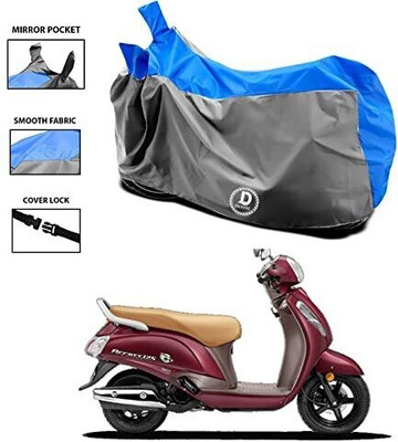 Mdstar Waterproof Two Wheeler Cover for Suzuki(Access 125, Silver)