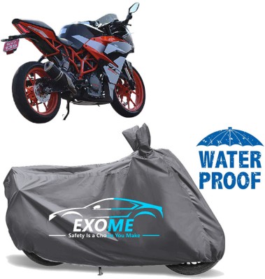 EXOME Waterproof Two Wheeler Cover for KTM(RC 390, Grey)