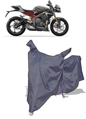 Amexride Two Wheeler Cover for Triumph(Street Triple RS, Grey)