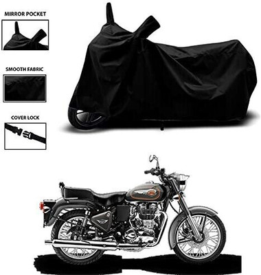 DeepShakshi AUTOMOTIVE Two Wheeler Cover for Royal Enfield(Bullet 350 New BS6, Black)