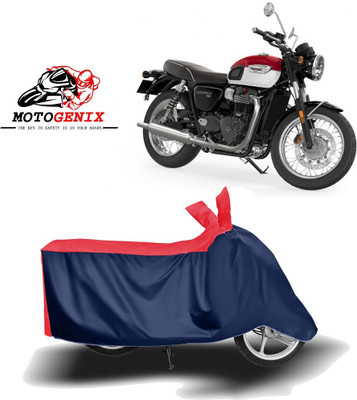 DeepShakshi AUTOMOTIVE Waterproof Two Wheeler Cover for Triumph(Bonneville T100, Red, Blue)