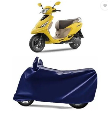 Tritika Waterproof Two Wheeler Cover for TVS(Zest, Blue)