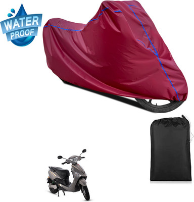 PAGORA Waterproof Two Wheeler Cover for Hero(Electric Optima BS6, Maroon)