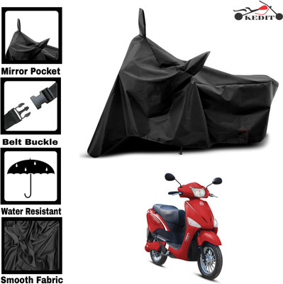 KEDIT Two Wheeler Cover for Hero(Electric Optima Plus, Black)