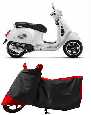 GROFATIK Two Wheeler Cover for Vespa(GTS Super 125, Red)