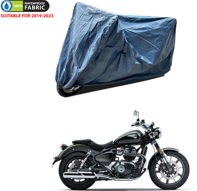 PAGORA Waterproof Two Wheeler Cover for Royal Enfield(Meteor BS6, Blue)