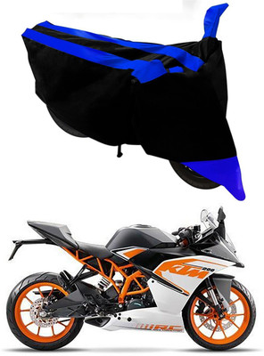 MMSSTAR Waterproof Two Wheeler Cover for KTM(RC 200, Blue, Black)