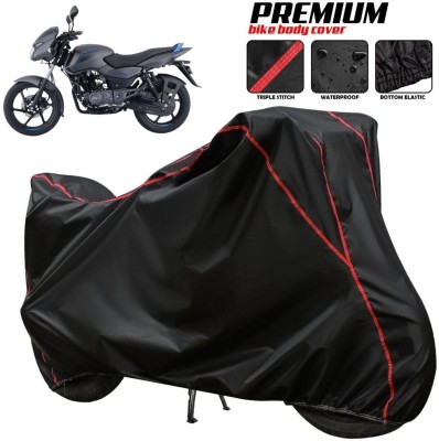 xodi Two Wheeler Cover for Bajaj(Pulsar 125 Neon, Black, Red, Multicolor)