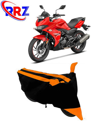 RRZ Waterproof Two Wheeler Cover for Hero(MotoCorp Xtreme 200S, Black, Orange)