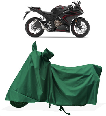 Tricway Two Wheeler Cover for Honda(CBR500R BS6, Green)