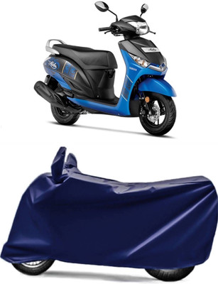 AUCTIMO Two Wheeler Cover for Yamaha(Alpha, Blue)