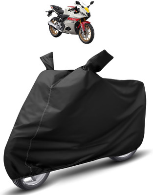 Auto Hub Waterproof Two Wheeler Cover for Yamaha(R15, Black)