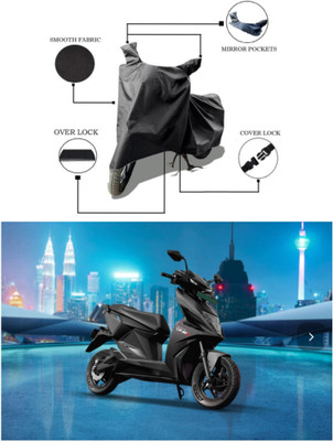 RAQTRO Waterproof Two Wheeler Cover for Simple Energy(Simple One, Black)