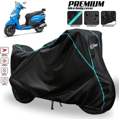 AutoGalaxy Waterproof Two Wheeler Cover for Hero(Pleasure, Black)