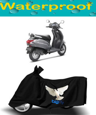 BigFly Waterproof Two Wheeler Cover for Honda(Activa 4G, Black)