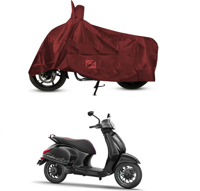 EGAL Waterproof Two Wheeler Cover for Bajaj(BS6, Maroon)
