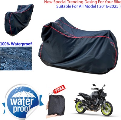 AUTOCAD Waterproof Two Wheeler Cover for Yamaha(MT 09, Black)