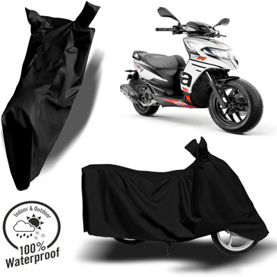 Autoinnovation Waterproof Two Wheeler Cover for Aprilia(SR 150, Black)