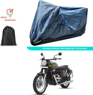CODOKI Waterproof Two Wheeler Cover for JAWA(Forty Two, Blue)