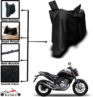 KEDIT Two Wheeler Cover for Universal For Bike(CB Twister, Black)