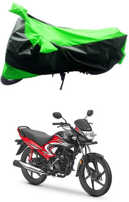 MMSSTAR Waterproof Two Wheeler Cover for Honda(Dream Yuga, Green, Black)