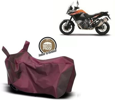 OliverX Waterproof Two Wheeler Cover for KTM(1050 Adventure BS6, Maroon)