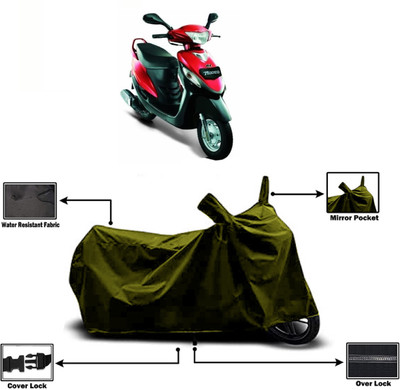 Amexride Two Wheeler Cover for Mahindra(Rodeo, Green)