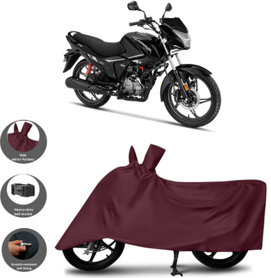 WMIZEXA Waterproof Two Wheeler Cover for Universal For Bike(Glamour, Maroon)
