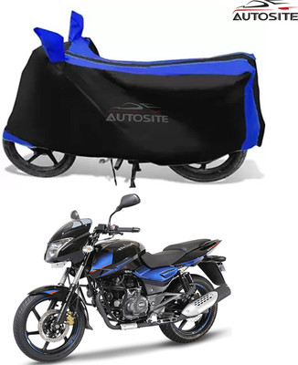 GoldRich Two Wheeler Cover for Bajaj(Pulsar 150 DTS-i, Black, Blue)