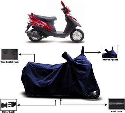 KEDIT Two Wheeler Cover for Mahindra(Flyte, Blue)