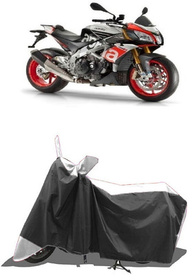 SUGASHRI Waterproof Two Wheeler Cover for Aprilia(Tuono 150, White, Black)