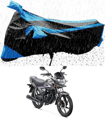 MMSSTAR Waterproof Two Wheeler Cover for Honda(CB Shine, Blue, Black)