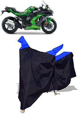 Amexride Two Wheeler Cover for Kawasaki(Ninja H2 SX, Multicolor)
