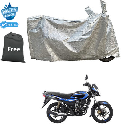 CODOKI Waterproof Two Wheeler Cover for Bajaj(Platina 110 H-Gear BS6, Silver)