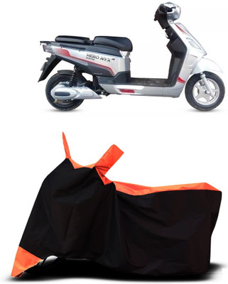 VESMEI Two Wheeler Cover for Hero(Electric NYX e5 BS6, Orange)