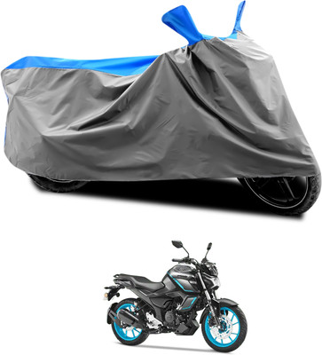 PAGORA Waterproof Two Wheeler Cover for Yamaha(FZ-FI, Grey, Blue)