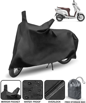 HMS Two Wheeler Cover for Honda(Aviator, Black)