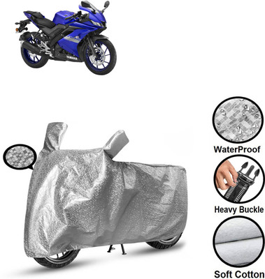 PAGORA Waterproof Two Wheeler Cover for Yamaha(YZF R1 BS6, Silver)