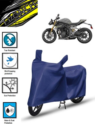 FRONCH Waterproof Two Wheeler Cover for Triumph(Speed Triple ABS, Blue)