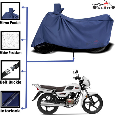 KEDIT Two Wheeler Cover for TVS(Radeon, Blue)