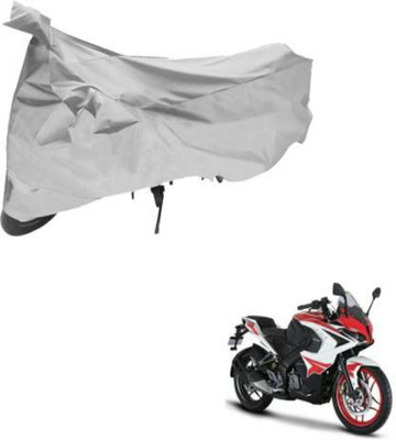 HMS Two Wheeler Cover for Bajaj(Pulsar RS 200, Silver)