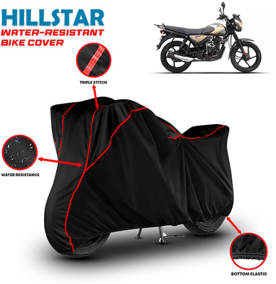 HILLSTAR Waterproof Two Wheeler Cover for Bajaj(CT110, Black, Red)