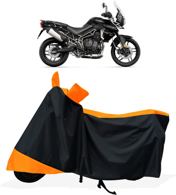 Tricway Two Wheeler Cover for Triumph(Tiger 800 XR, Orange)